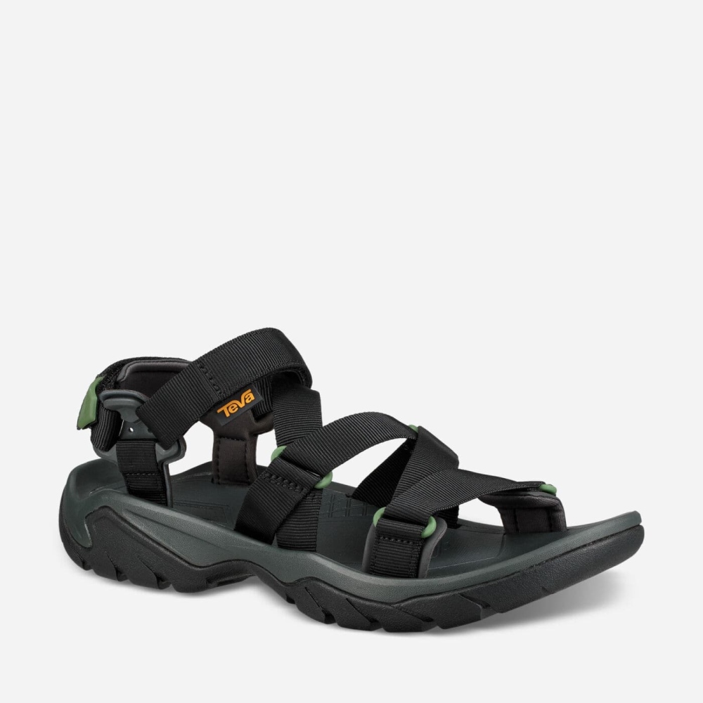 Men's Teva Terra Fi 5 Sport Sandals Black | 650784SRZ