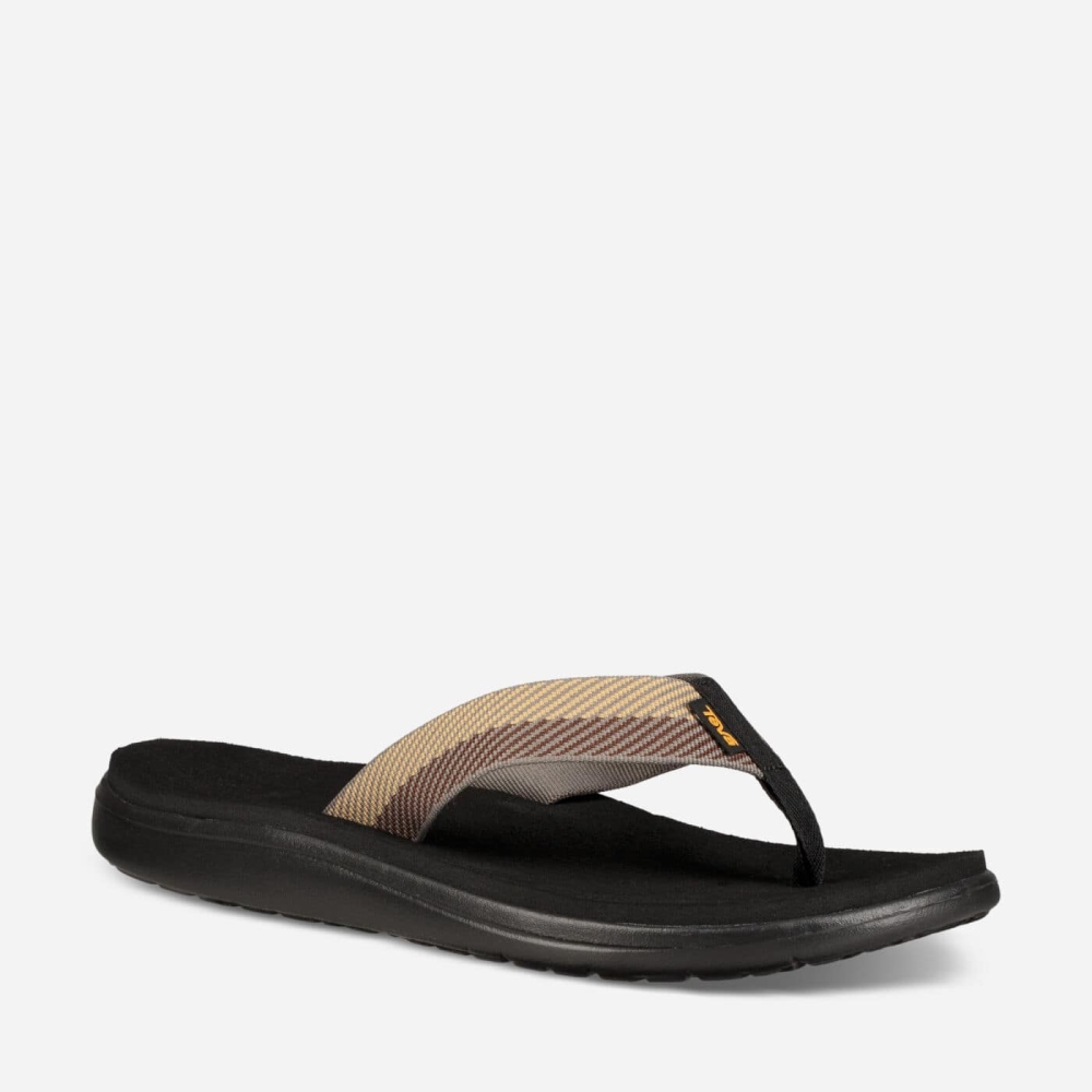 Men's Teva Voya Flip Flops Multicolor | 957346BQE