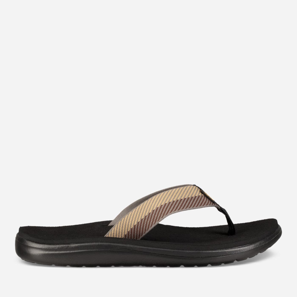 Men\'s Teva Voya Flip Flops Multicolor | 957346BQE