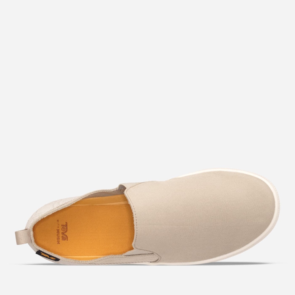 Men's Teva Voya Slip On Slip On Shoes Beige | 482156UHK