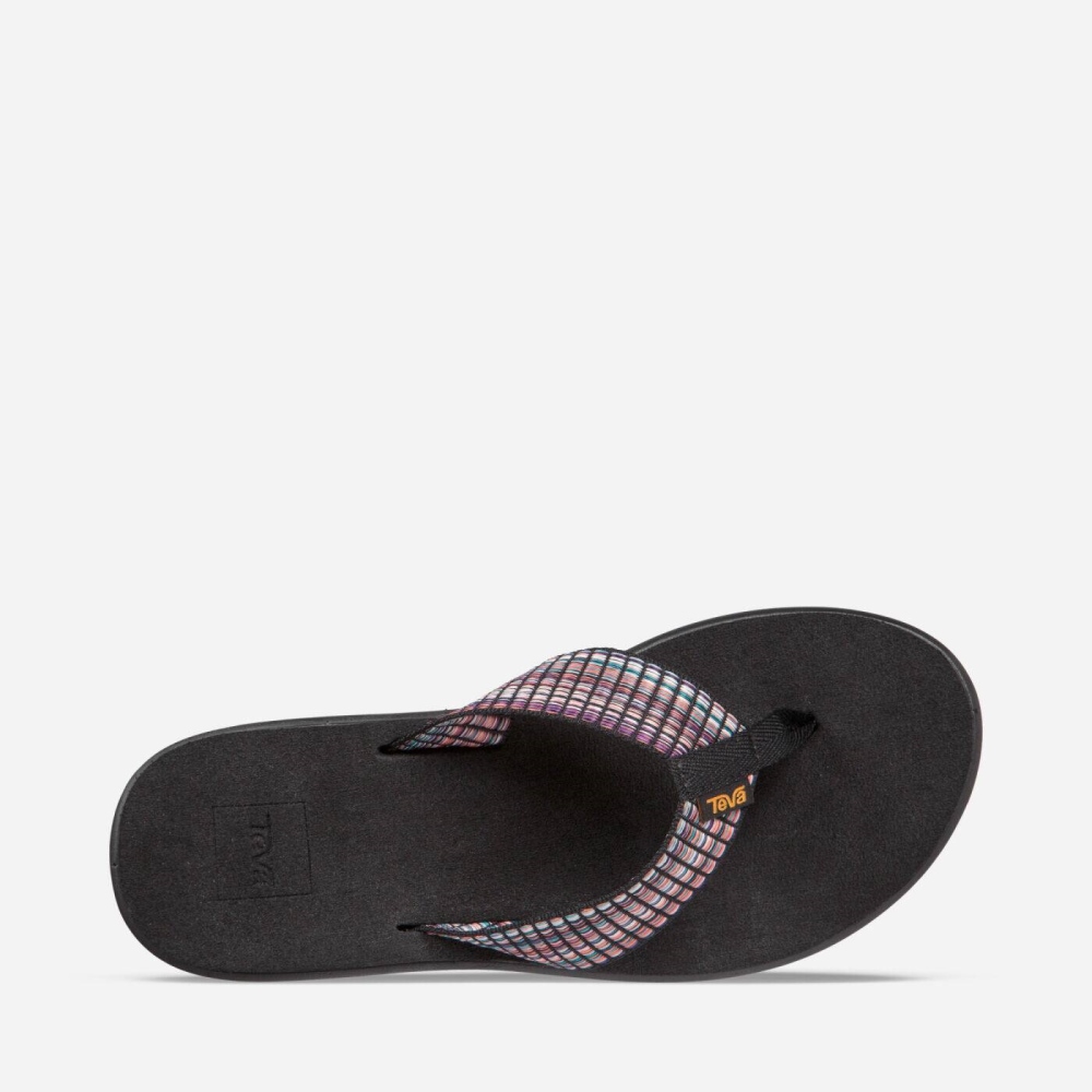 Women's Teva Voya Flip Flops Multicolor | 761504QEN